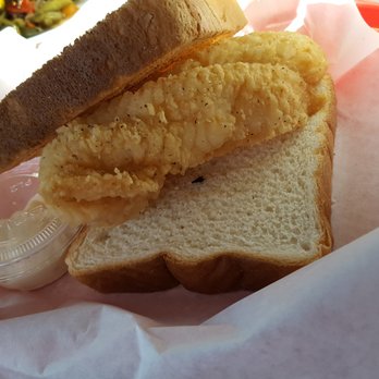 Baylee Jo's Bbq - Catfish sandwich, the breading was great! - Barbeque Near Me - Ironton, Missouri Baylee Jo's Bbq - Catfish sandwich, the breading was great! - Barbeque Near Me - Ironton, Missouri
