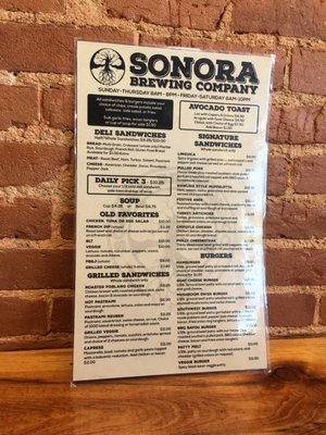 Menu photo 7 Sonora Brewing Sonora, CA