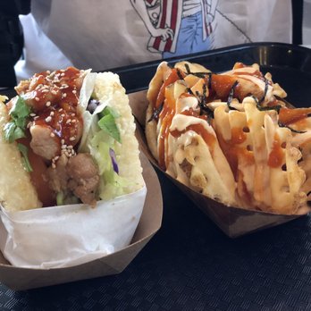 Koja Kitchen - Chicken combo with koja. A soda included as well. About $13.95. Feel over deep fried.. - Asian Fusion Near Me - Santa Clara, California