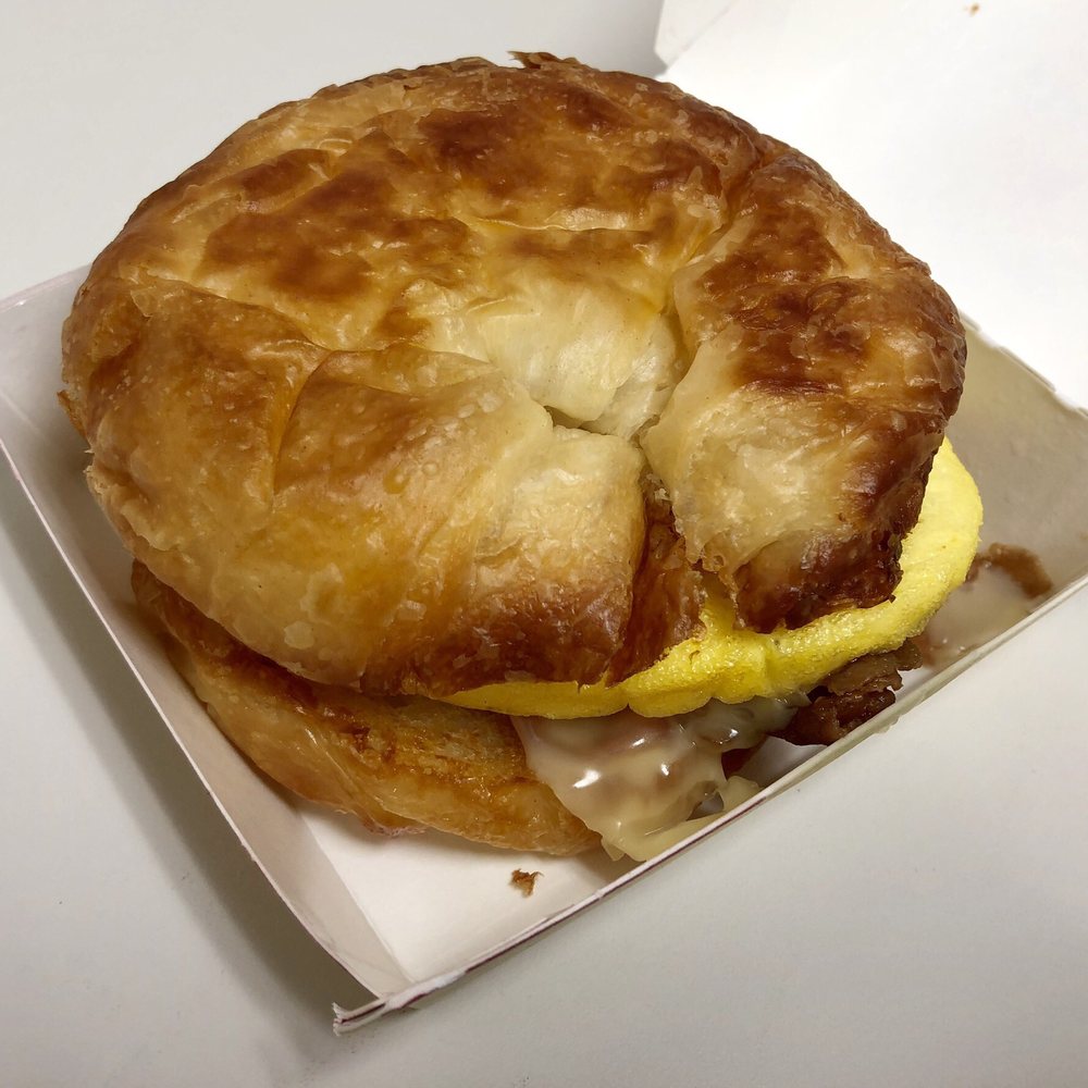 Wawa - Bacon, Egg,& Cheese croissant. Actually pretty good - Gas Stations Near Me - Miami, Florida