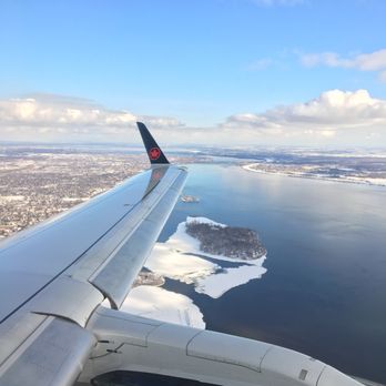 Air Canada - View from 12A (Embraer 175) in March 2018 leaving Montreal on Air Canada - Airlines Near Me - Saint-Laurent, Quebec