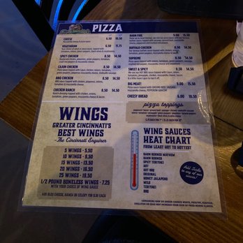 Dickmann's - Menu back - Sports Bars Near Me - Fort Wright, Kentucky