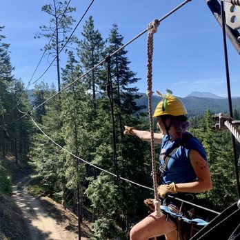 Leavenworth Ziplines - Our guide is ready to receive the next rider! - Ziplining Near Me - Leavenworth, Washington Leavenworth Ziplines - Our guide is ready to receive the next rider! - Ziplining Near Me - Leavenworth, Washington