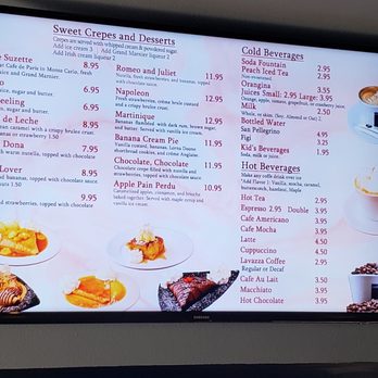 La Creperie Cafe - Menu board 5 - French Near Me - Monrovia, California La Creperie Cafe - Menu board 5 - French Near Me - Monrovia, California