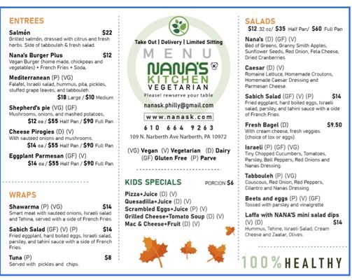 Menu photo 4 Nana's Kitchen & Catering Narberth, PA