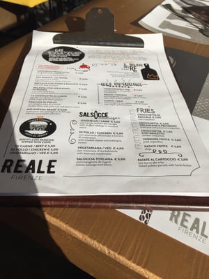 Menu photo 4 Reale Florence, FI