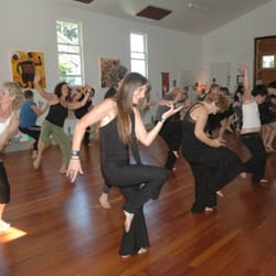 Blue Heron Ranch Moving Arts and Equestrian - Students enjoying Nia at Blue Heron Studio.