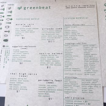 Greenbeat - May Menu 2017 - Salad Near Me - Orlando, Florida Greenbeat - May Menu 2017 - Salad Near Me - Orlando, Florida