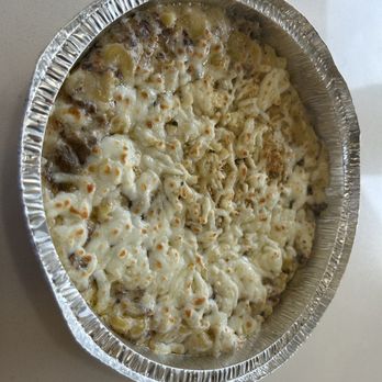 The Mac House - Cheesesteak Mac & Cheese (large). - American Near Me - Wake Forest, North Carolina