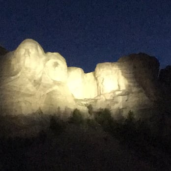 Mount Rushmore National Memorial - @Nite - Landmarks & Historical Buildings Near Me - Keystone, South Dakota