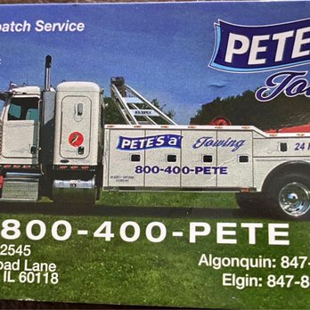 Pete's A Towing - Roadside Assistance Near Me - East Dundee, Illinois Pete's A Towing - Roadside Assistance Near Me - East Dundee, Illinois