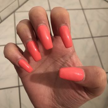 Divine Nail - I asked for coffin they're horrifying & he didn't clean up my cuticles! - Nail Salons Near Me - Baldwin Park, California