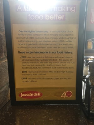 Menu photo 2 Jason's Deli Savannah, GA Menu photo 2 Jason's Deli Savannah, GA