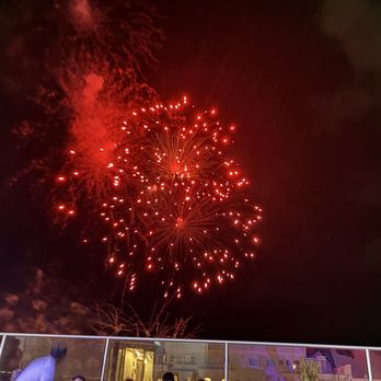 Aloft Cancun - Fireworks at night on the rooftop - Hotels Near Me - Cancun, ROO