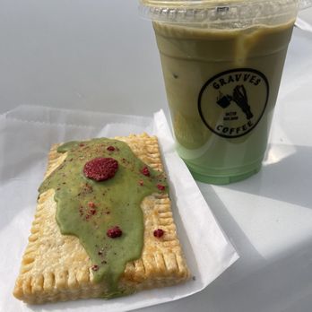 Gravves Coffee - Matcha Berry Pop Tart - Food Trucks Near Me - San Antonio, Texas Gravves Coffee - Matcha Berry Pop Tart - Food Trucks Near Me - San Antonio, Texas