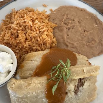 Chuponcito - Carnitas tamales with rice and beans - Mexican Near Me - Aliso Viejo, California