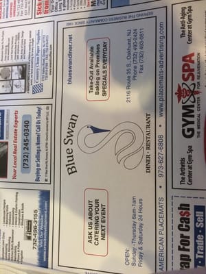 Menu photo 3 Blue Swan Diner Oakhurst, NJ Menu photo 3 Blue Swan Diner Oakhurst, NJ