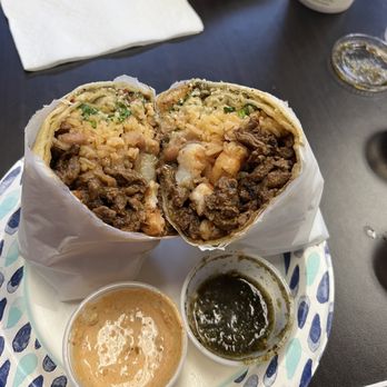 Bubbas Tacos - Surf and Turf Burrito - Tacos Near Me - Ontario, California Bubbas Tacos - Surf and Turf Burrito - Tacos Near Me - Ontario, California
