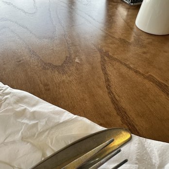 Wheatfields Eatery and Bakery - Food stuck to the table. Gross. - American Near Me - Omaha, Nebraska