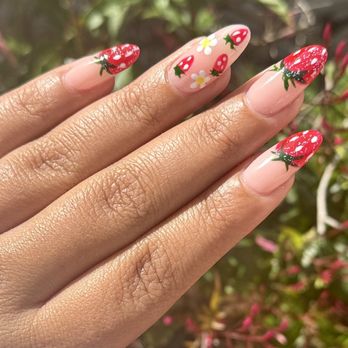 Nail Luxury - Strawberry nails - Nail Salons Near Me - Thousand Oaks, California Nail Luxury - Strawberry nails - Nail Salons Near Me - Thousand Oaks, California