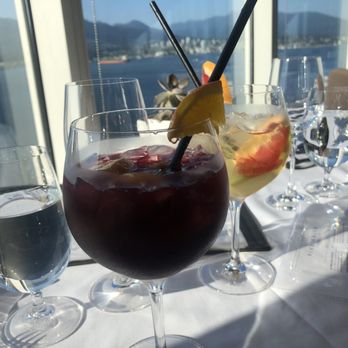 Five Sails Restaurant - Red and white sangria - French Near Me - Vancouver, British Columbia