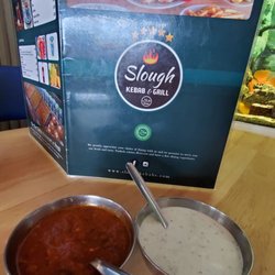 Slough Kebabs - Spicy Sauce and Garlic Sauce