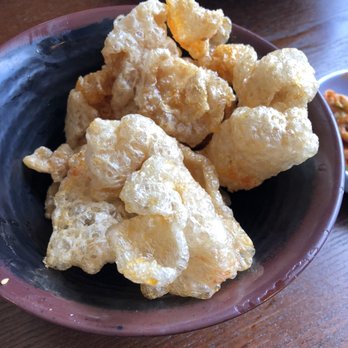 Marumen - Half eaten chicharones (fried pig skin or pork rinds) - $3 and you get a huge bowl - Ramen Near Me - Fairfax, Virginia Marumen - Half eaten chicharones (fried pig skin or pork rinds) - $3 and you get a huge bowl - Ramen Near Me - Fairfax, Virginia