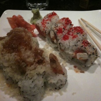 Shiki Sushi - Shiki crunch roll (L) and NC Sunset roll....yum! - Sushi Bars Near Me - Durham, North Carolina Shiki Sushi - Shiki crunch roll (L) and NC Sunset roll....yum! - Sushi Bars Near Me - Durham, North Carolina