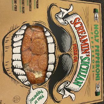 Screaming Sicilian Pizza - a hand holding a piece of bread - Pizza Near Me - Milwaukee, Wisconsin Screaming Sicilian Pizza - a hand holding a piece of bread - Pizza Near Me - Milwaukee, Wisconsin