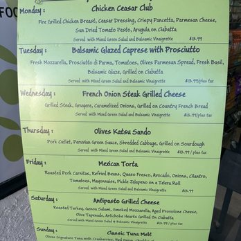 Olives Gourmet Grocer - The best sandwich shop in LB has updated their weekly specials. Wanted to post and share! - Grocery Near Me - Long Beach, California Olives Gourmet Grocer - The best sandwich shop in LB has updated their weekly specials. Wanted to post and share! - Grocery Near Me - Long Beach, California