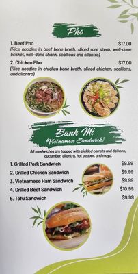 Menu photo 3 Pho Farm Morgan, VT