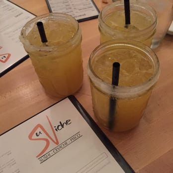 SuViche - Sushi and Ceviche - Passionfruit & mango margaritas $2 for ladies in thurs night - Peruvian Near Me - Miami, Florida SuViche - Sushi and Ceviche - Passionfruit & mango margaritas $2 for ladies in thurs night - Peruvian Near Me - Miami, Florida