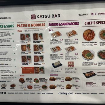 Katsu Bar - menu - Japanese Curry Near Me - Irvine, California Katsu Bar - menu - Japanese Curry Near Me - Irvine, California