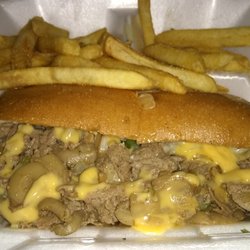 Taqueria - Philly cheesesteak and fries.