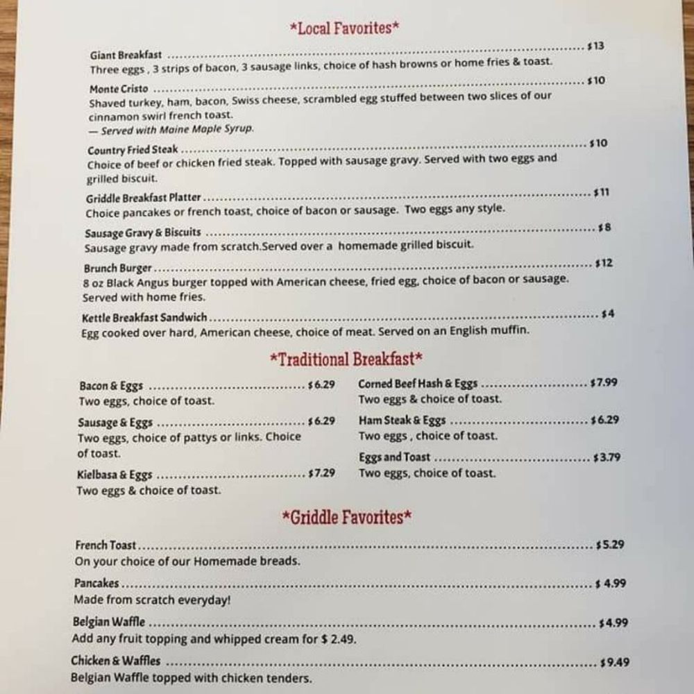 Kopper Kettle - June 2020 Menu 1 of 4 - Sandwiches Near Me - Topsham, Maine