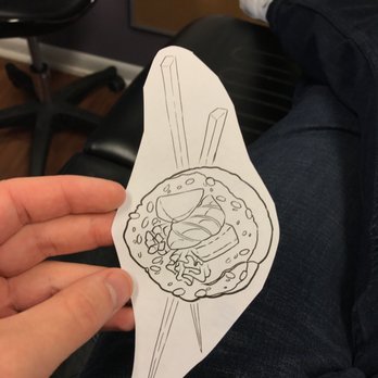 Dark Heart Tattoo - Sushi stencil. - Tattoo Near Me - Crystal Lake, Illinois