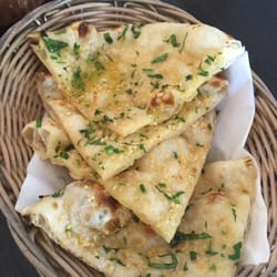 Chillies Indian Restaurant - Garlic Naans.