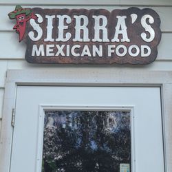 Sierra's - Sign over the back entrance.
