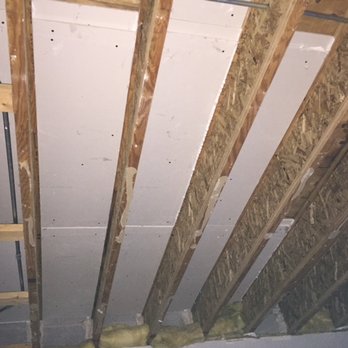 Soundproof Chicago - Bedroom ceiling during soundproofing process - General Contractors Near Me