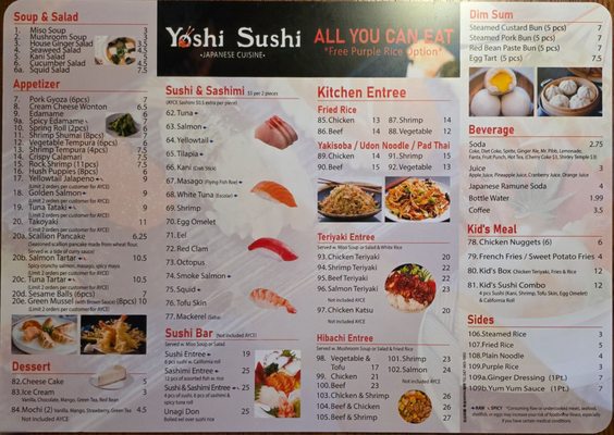 Menu photo 2 Yoshi Sushi Richmond, VA Menu photo 2 Yoshi Sushi Richmond, VA