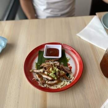 Pineapples Thai Kitchen - Pork belly bites with sriracha sauce - Thai Near Me - Charlottesville, Virginia Pineapples Thai Kitchen - Pork belly bites with sriracha sauce - Thai Near Me - Charlottesville, Virginia