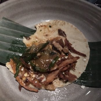 Bar Sótano - Taco del dia con shitake mushrooms, carmelized onions, yucca - New Mexican Cuisine Near Me - Chicago, Illinois Bar Sótano - Taco del dia con shitake mushrooms, carmelized onions, yucca - New Mexican Cuisine Near Me - Chicago, Illinois