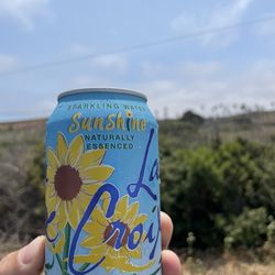 Vandenberg Space Force Base - Enjoying a new Sunshine La Croix before rocket launch going on a sun synchronous orbit