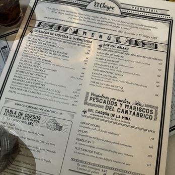 El Chigre 1769 - Menu - Tapas/Small Plates Near Me - Barcelona, B El Chigre 1769 - Menu - Tapas/Small Plates Near Me - Barcelona, B