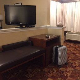TV can be moved to view on bedroom side or living room area. TV can be moved to view on bedroom side or living room area.