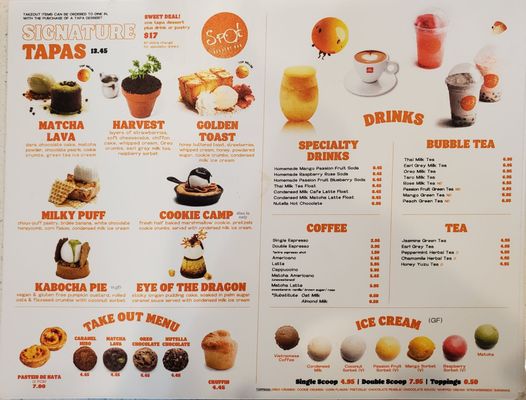 Menu photo 8 Spot Dessert Bar Cherry Hill, NJ Menu photo 8 Spot Dessert Bar Cherry Hill, NJ