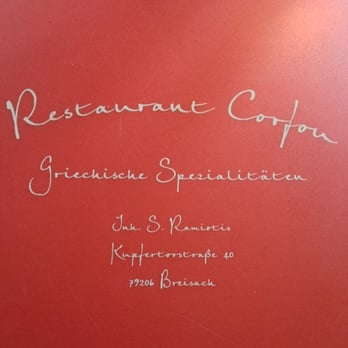 Restaurant Corfu - Greek Near Me - Breisach, BW