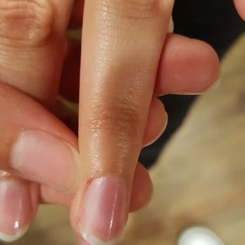 Allure Nails - The cut from the cuticle nipper - Nail Salons Near Me - Scottsdale, Arizona