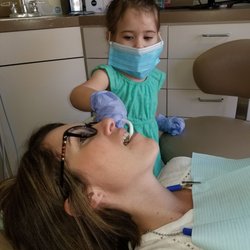 Fallbrook Mission Dental - My 2 year old Paige being a Amazing helper, thank you Caroline