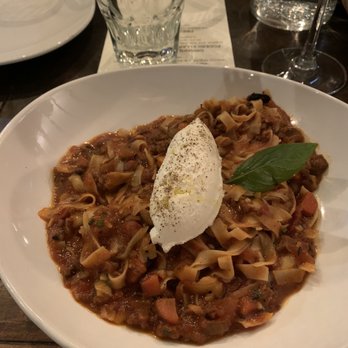 a mano - Bucatini alla Bolognese with gluten free pasta - Italian Near Me - Atlanta, Georgia a mano - Bucatini alla Bolognese with gluten free pasta - Italian Near Me - Atlanta, Georgia